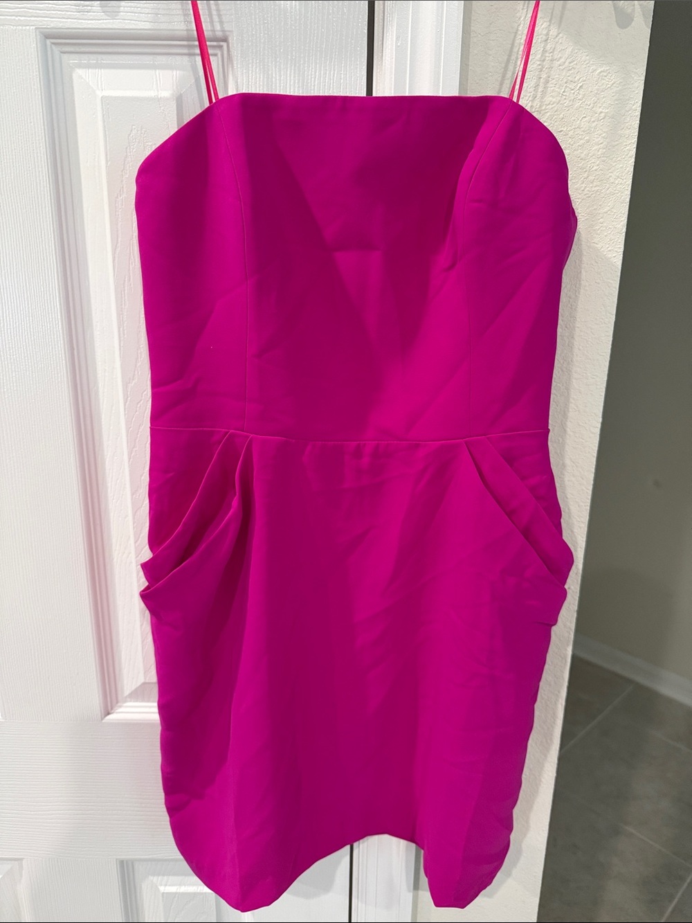 Amanda Uprichard Fuchsia Strapless Mini Dress